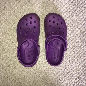 Kids Classic Crocs Purple size 13